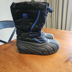 Sorel Black and Blue Snow Boots